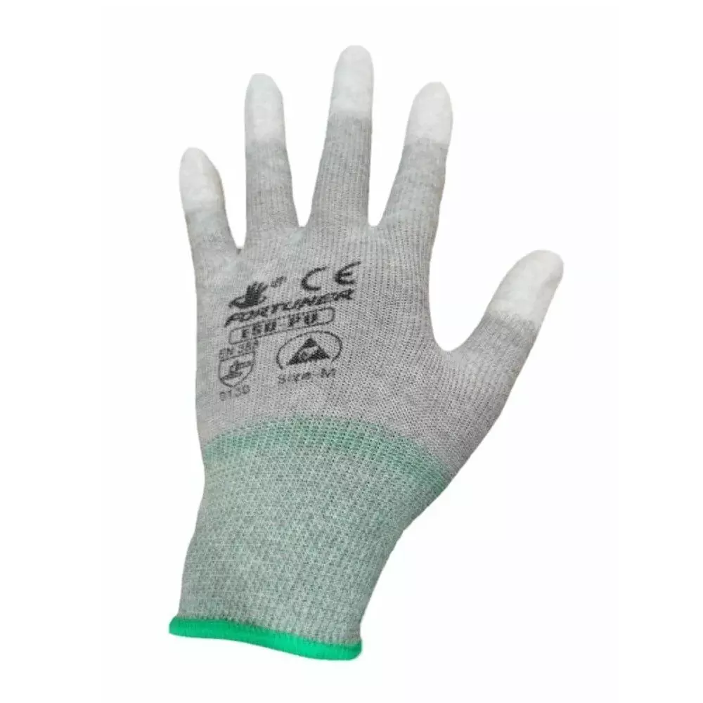 GENERIC Free Size Grey Color ESD Carbon Fibre and Acrylic Hand Gloves for Electrical Works; Pack of 3 pairs