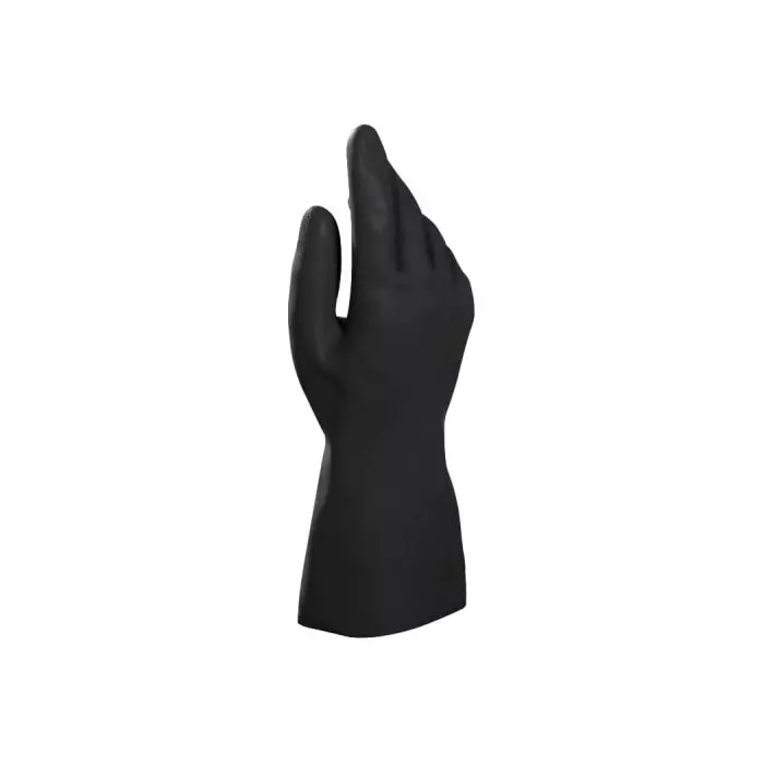 Mapa Alto 260 Black Natural Latex Abrasion Resistant Chemical Resistant Gloves Size 10, 34260030