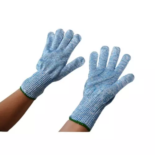 RS PRO Glove HPPE, Nylon, Polyester 11 Blue Uncoated Cut Resistant, 2459025