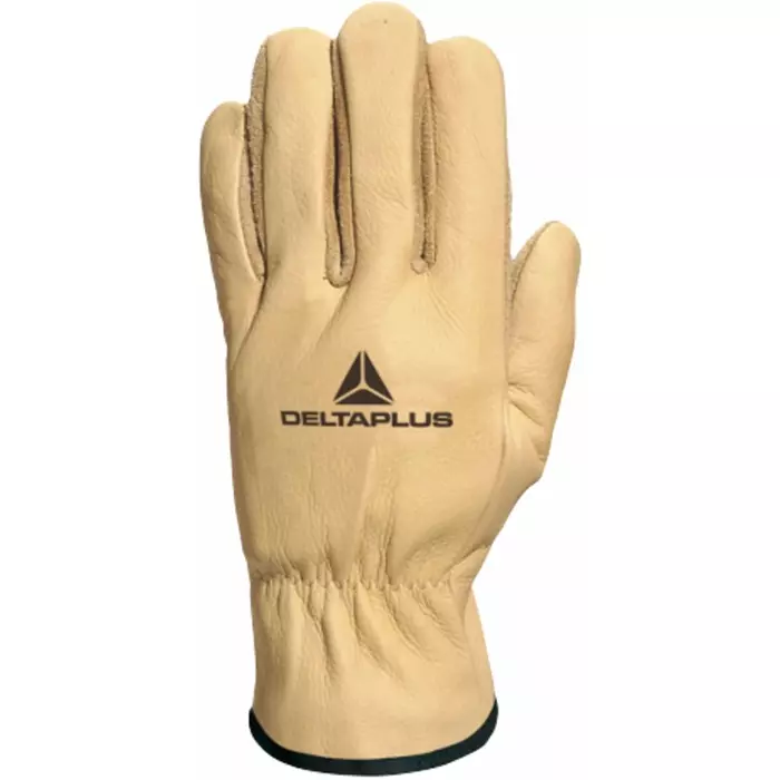 Delta Plus Beige Leather Waterproof Work Gloves Size 10, FIB4910 (Pack of 12 Pair)