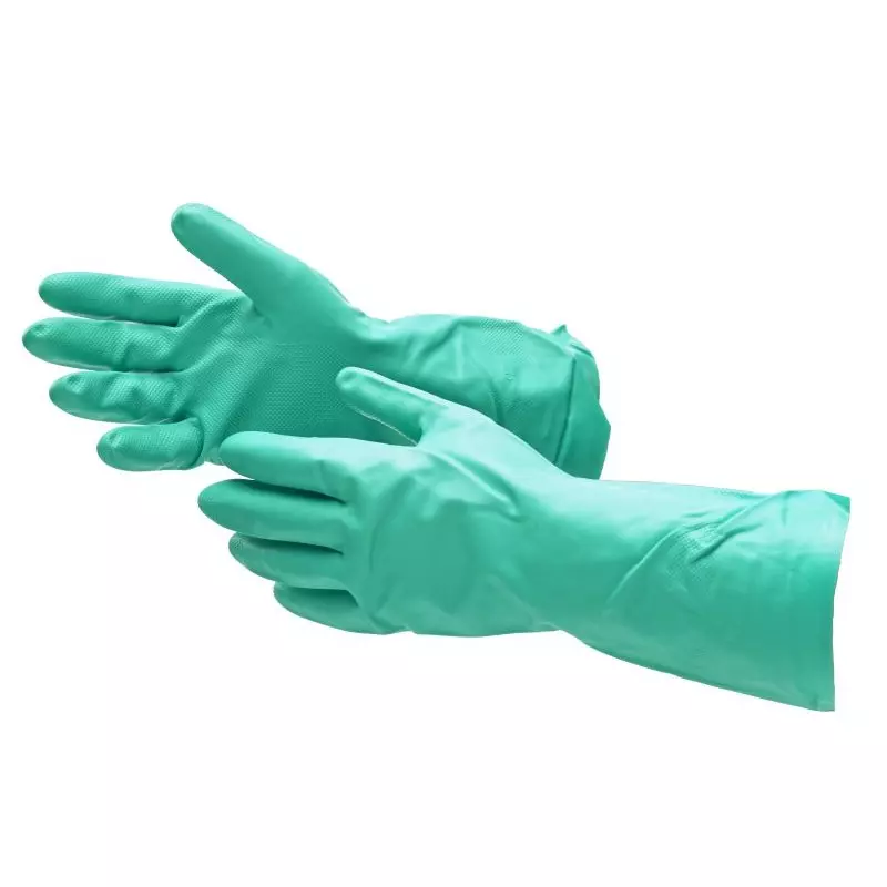 RS PRO Glove Nitrile Butadiene Rubber 8 24 Gloves Green Uncoated Chemical Resistant, 2460878