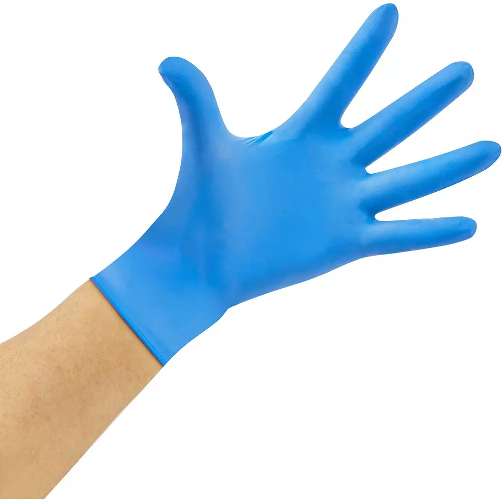 HOZAN Esd Nitrile Gloves M Size, F-68-M (Pack of 50)