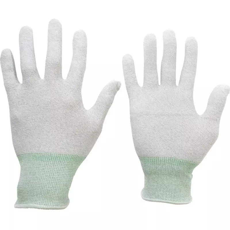MIDORI Electrostatic Diffusible Gloves Gray M Size 16.6 cm Palm Circumference, MCG802N-M (Pack of 10 Pair)