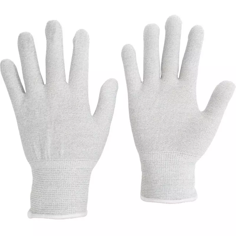 MIDORI Electrostatic Diffusible Gloves Gray S Size 16.0 cm Palm Circumference, MCG802N-S (Pack of 10 Pair)