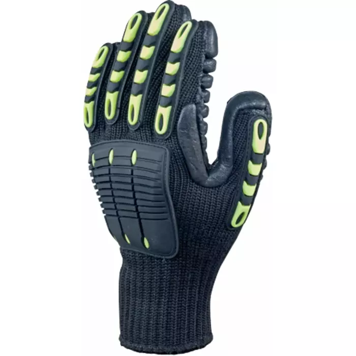 Delta Plus Black Yellow Anti-Vibration Work Gloves Size 11, VV904JA11 (Pack of 12 Pair)