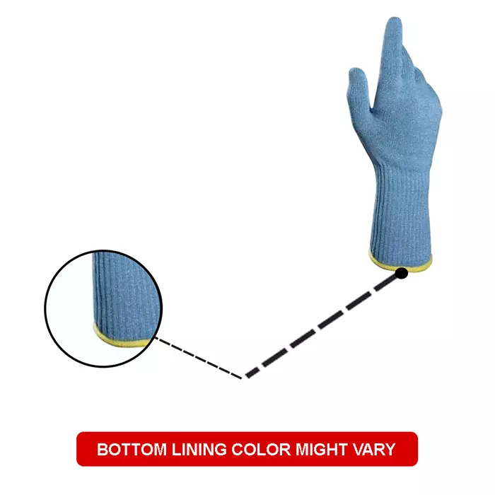 Mapa KRYTECH 838 Blue HDPE Food Industry Cut Resistant Gloves Size 8, 838-8