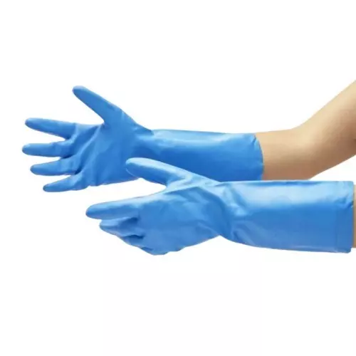 RS PRO Glove Nitrile 9 24 Gloves Blue Uncoated General Purpose, 2459006