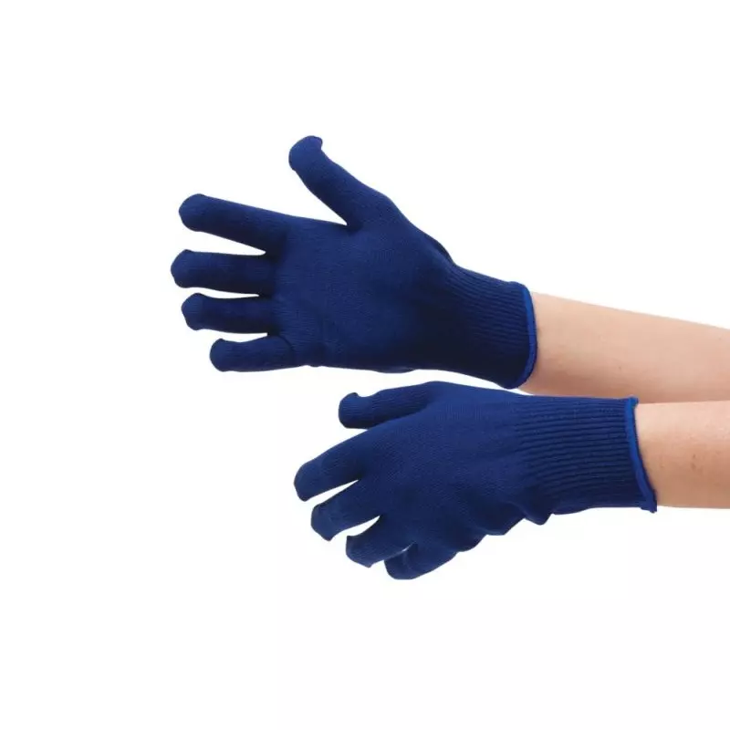 RS PRO Glove Thermolite Fibre 8 24 Gloves Blue Uncoated Cold Resistant, 2459011 (Pack of 12)