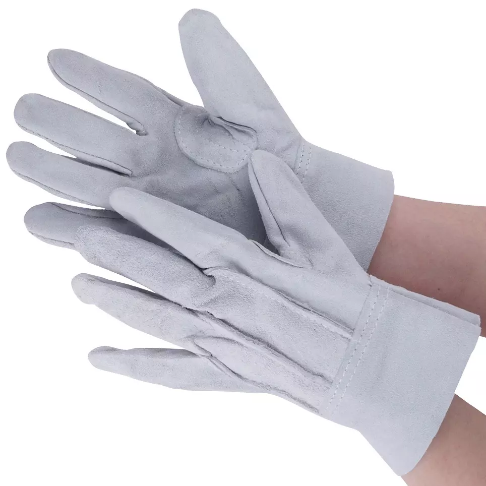 MonotaRO Cowhide Leather Gloves Free Size, 21758004 (12 Pair)