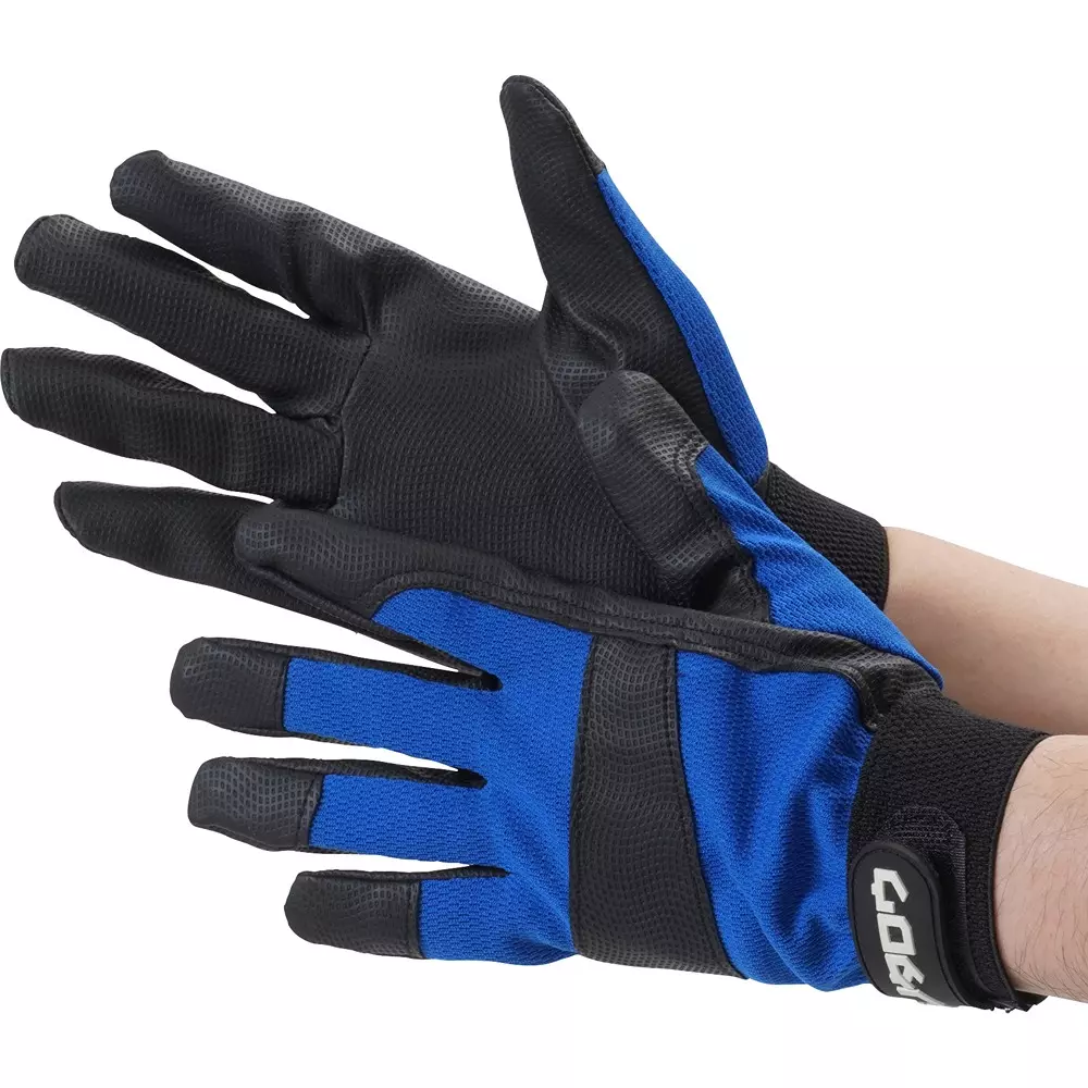 monotaro-pu-gloves-blue-about-235-cm-overall-length-ll-size-logo-monotaro-blue-ll