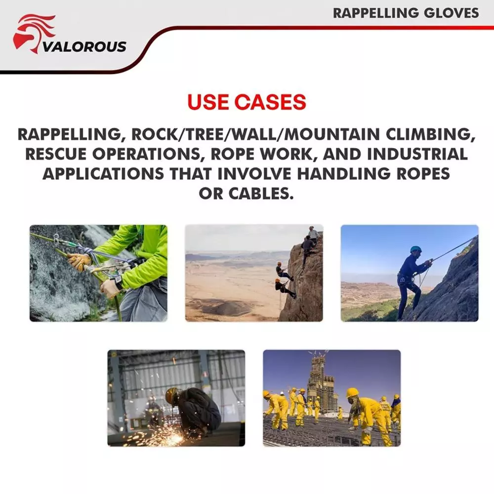 efficacy-anti-slip-durable-rope-gloves-made-of-leather-in-yellow-black-color-for-freeriders-professional-mountain-guides-pair-of-1