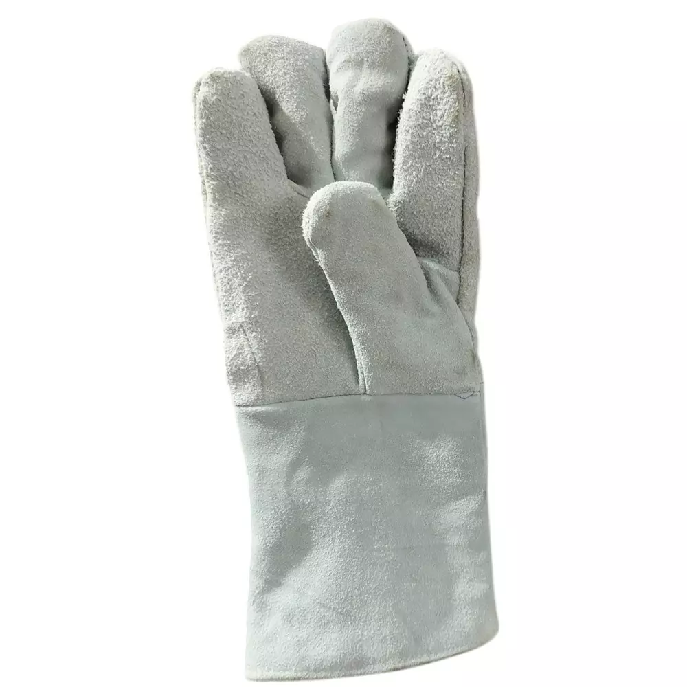 GENERIC Heat Safety Hand Gloves Leather Gray (14 inch) 355.6 mm
