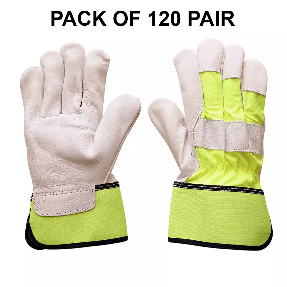 glovetech-rigger-gloves-with-premium-cow-grain-leather-palm-rubberized-7-cm-cuff-size-l-hi-vis-greenolive-green-lg-007