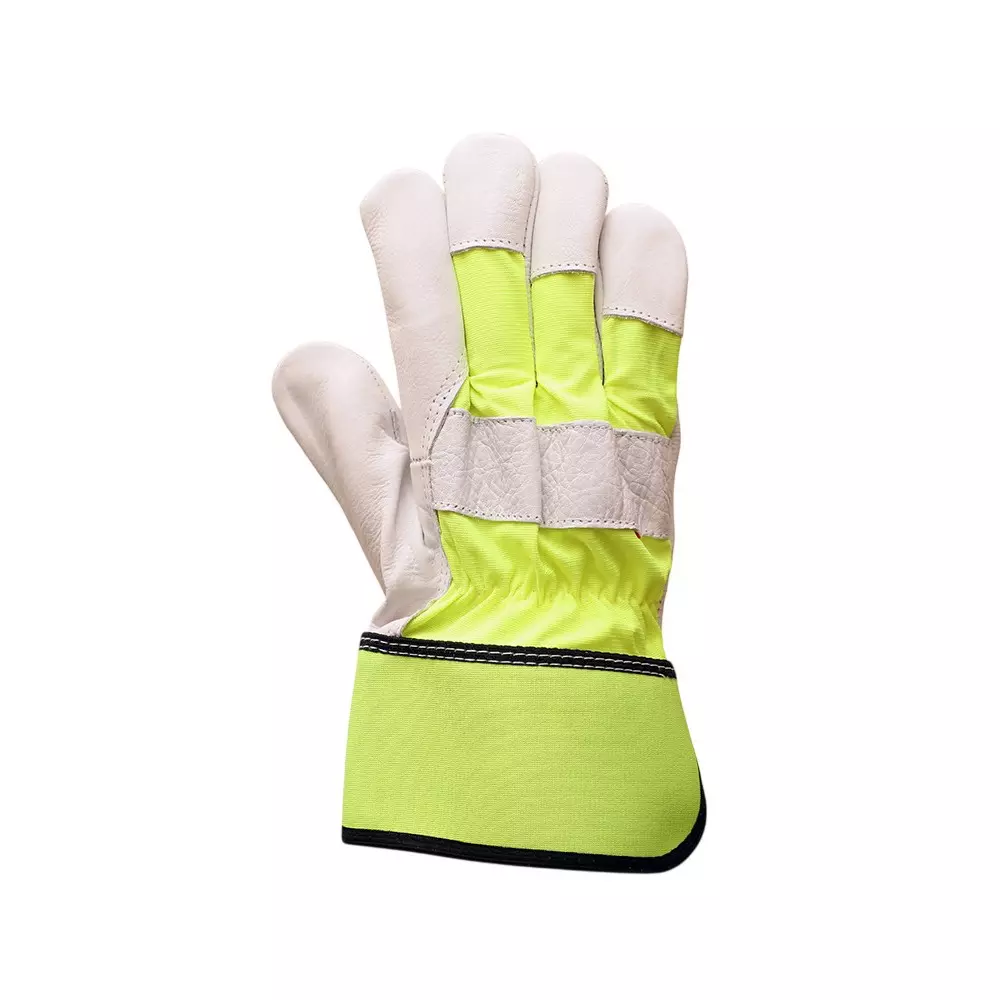 glovetech-rigger-gloves-with-premium-cow-grain-leather-palm-rubberized-7-cm-cuff-size-l-hi-vis-greenolive-green-lg-007