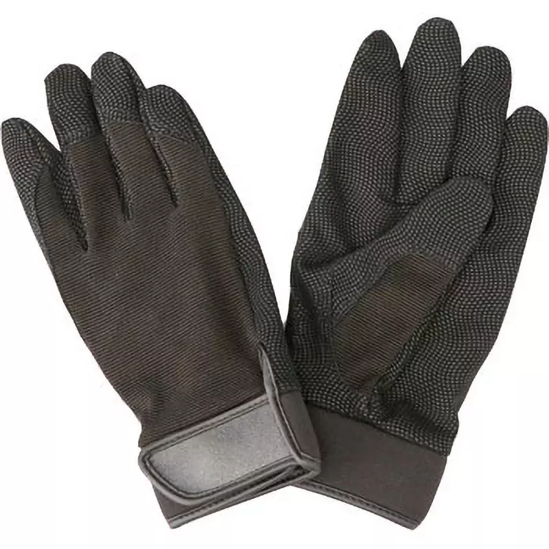 MonotaRO PU Gloves Black About 22.5 cm Overall Length L Size, 19619864