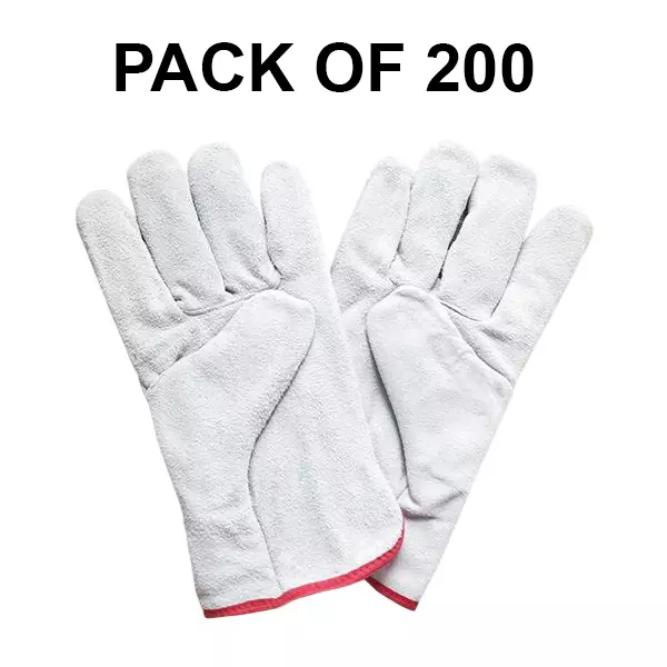 GENERIC Leather Hand Gloves Leather Gray (14 inch) 355.6 mm (Pack of 200)