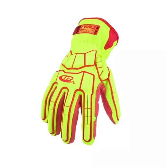 Ansell Ringers R-179 Red HPPE Cut Resistant Impact Protection Gloves Size 8 Leather Coating, 179-08