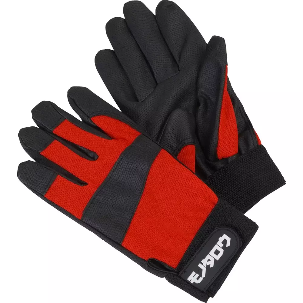 monotaro-pu-gloves-red-about-235-cm-overall-length-ll-size-30105906-pcka-of-3-pair