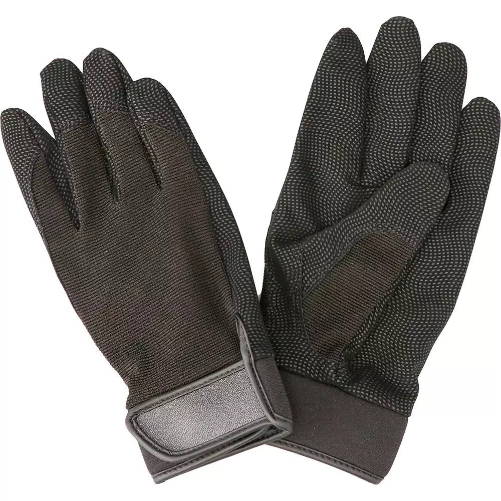 MonotaRO PU Gloves Black About 21.5 cm Overall Length M Size, 19619855