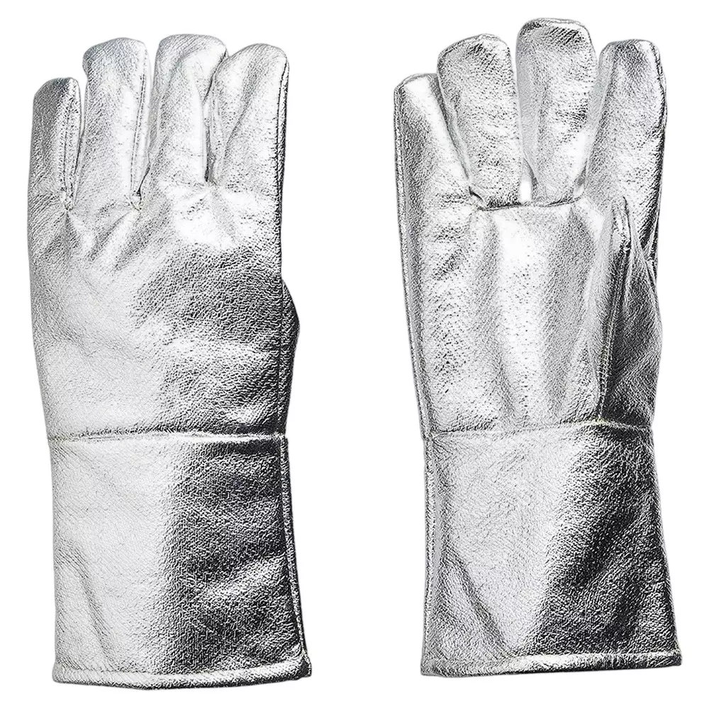 Angelsafe Hand Gloves Aluminium 14 Inch (35.56 cm) Size Silver Color Reusable