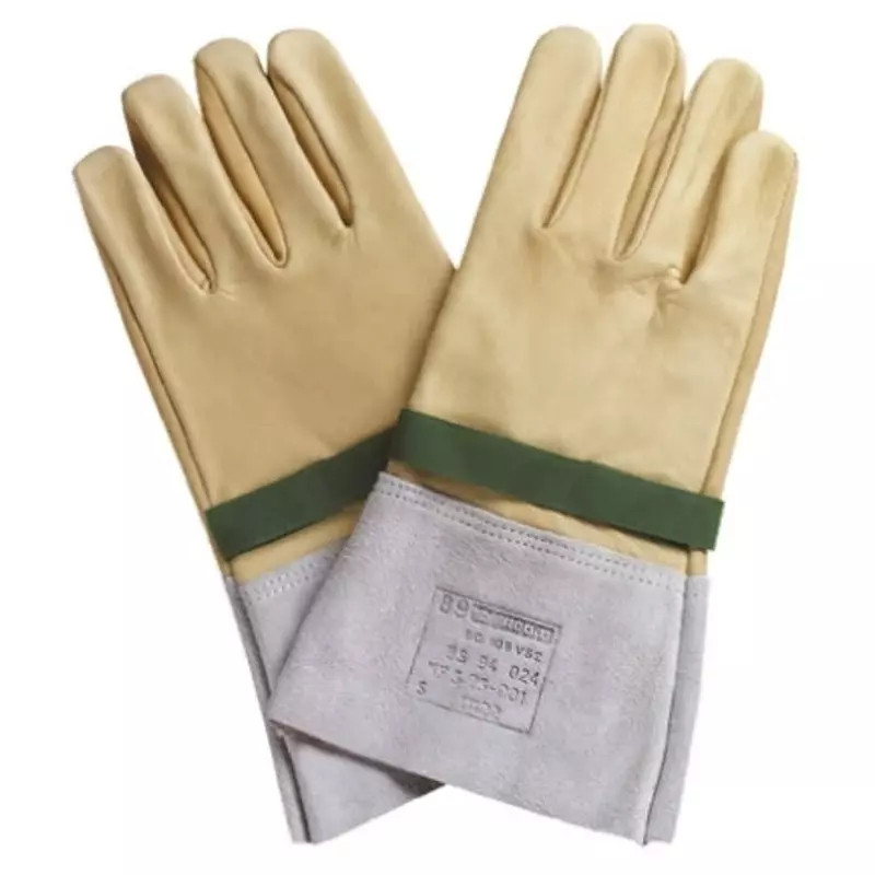 Facom Yellow Leather Electrical Electricians Gloves, Size 10, BC.110VSE