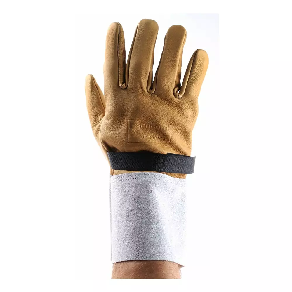 Facom Yellow Leather Electrical Electricians Gloves, Size 9, BC.109VSE
