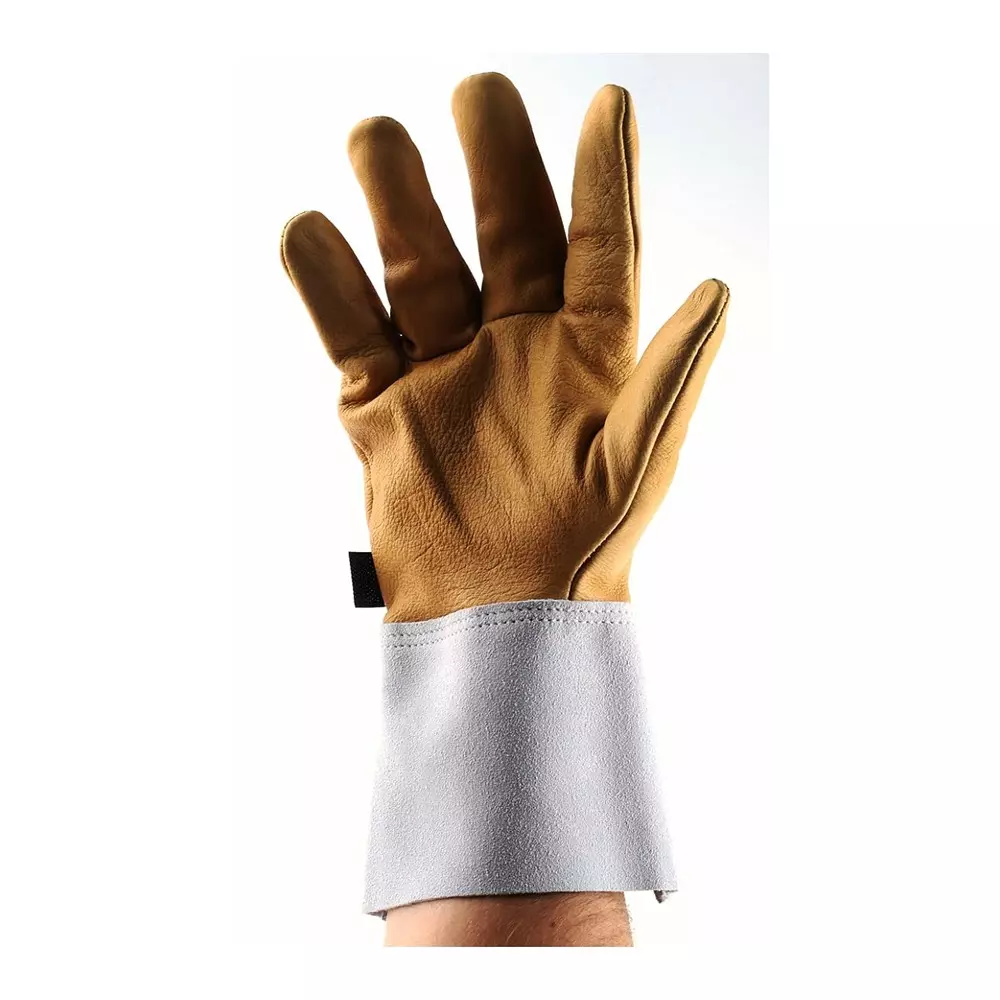 Facom Yellow Leather Electrical Electricians Gloves, Size 9, BC.109VSE