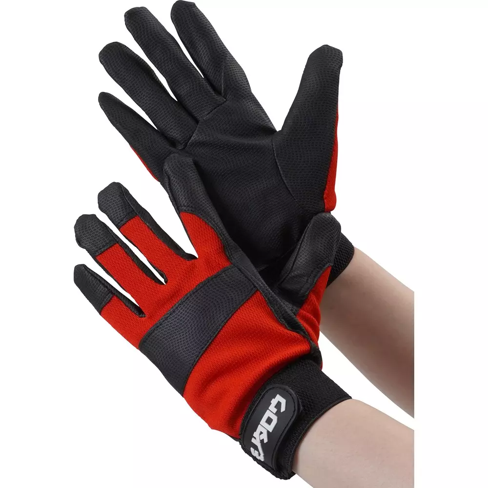 MonotaRO PU Gloves Red About 22.5 cm Overall Length L Size, 30105872