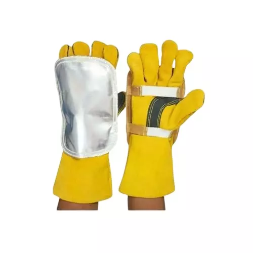 HANMECH Heavy duty 1 Pair Aluminized Pad + 1 Pair Gloves Size Standard