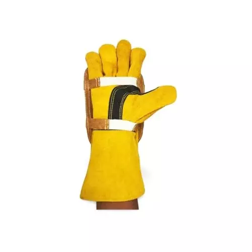 hanmech-heavy-duty-1-pair-aluminized-pad-1-pair-gloves-size-standard