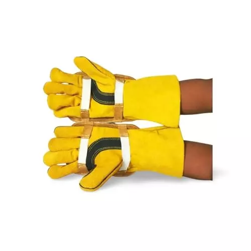 hanmech-heavy-duty-1-pair-aluminized-pad-1-pair-gloves-size-standard