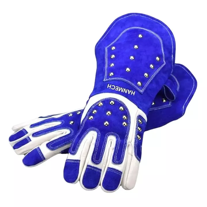 HANMECH Leather Training Gloves For Dog Birds & all Reptiles Handling Size 457 mm (18 inch)