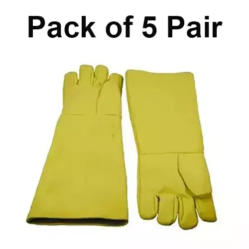 beggosafe-full-kevlar-thread-high-temperature-gloves-heat-resistant-composite-fiber-yellow-free-size-pack-of-5-pair