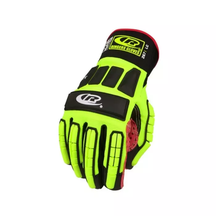 Ansell Ringers R-267 Red Leather Oil Resistant Kevlar Coating Gloves Size 11, 267-11