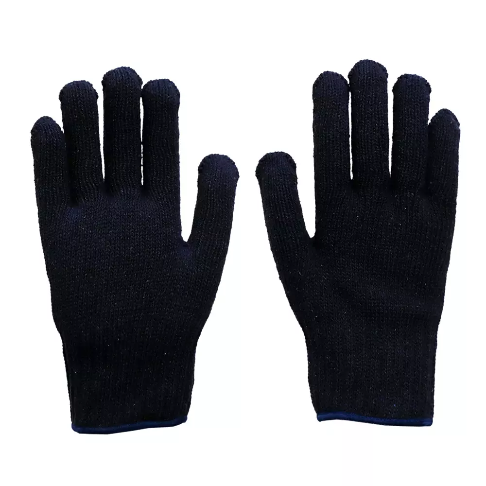 Glovetech String Knit Gloves Uncoated Navy Blue XL Size, KGB 001 (Pack of 480 Pair)