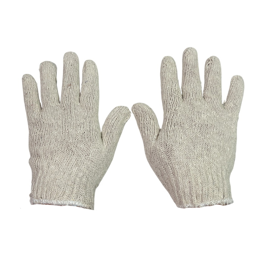 GENERIC Cotton Knitted Gloves 7 Gauge 35 g Free Size (Pack of 240 Pair)