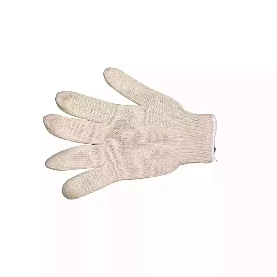 GENERIC Cotton Knitted Gloves 7 Gauge 35 g Free Size (Pack of 120 Pair)