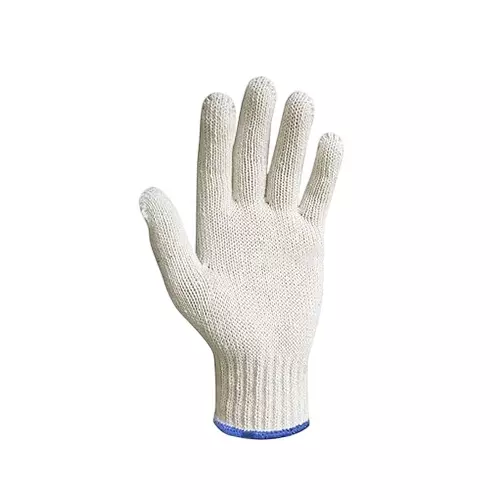Swavind Safety Hand Gloves 60 g Cotton Knitted Fabric Comfortable Grip White Free Size (Pack of 600 Pair)