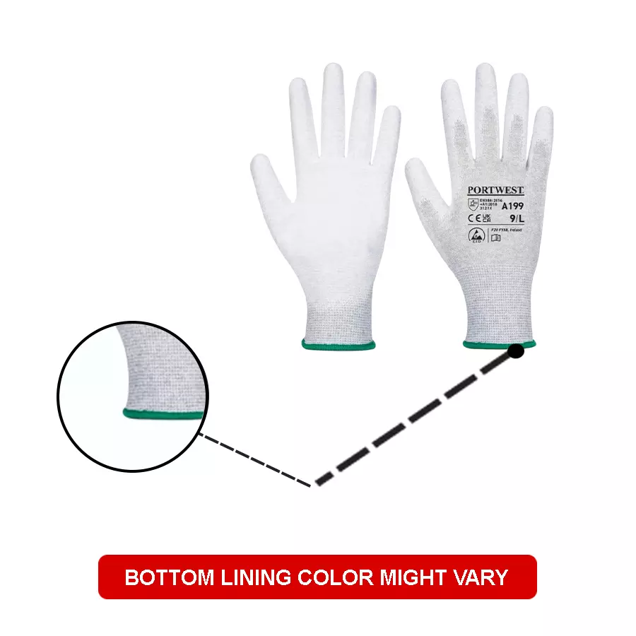 portwest-hand-glove-grey-13-gauge-liner-m-size-elastic-polyurethane-carbon-fibre-polyester-full-fingered-for-industrial-use-a199grrm