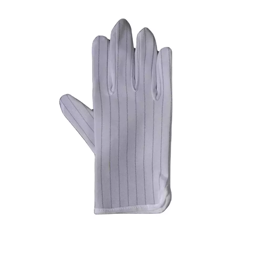 GLOBALSS Dotted ESD Gloves PVC White Full Fingered Large