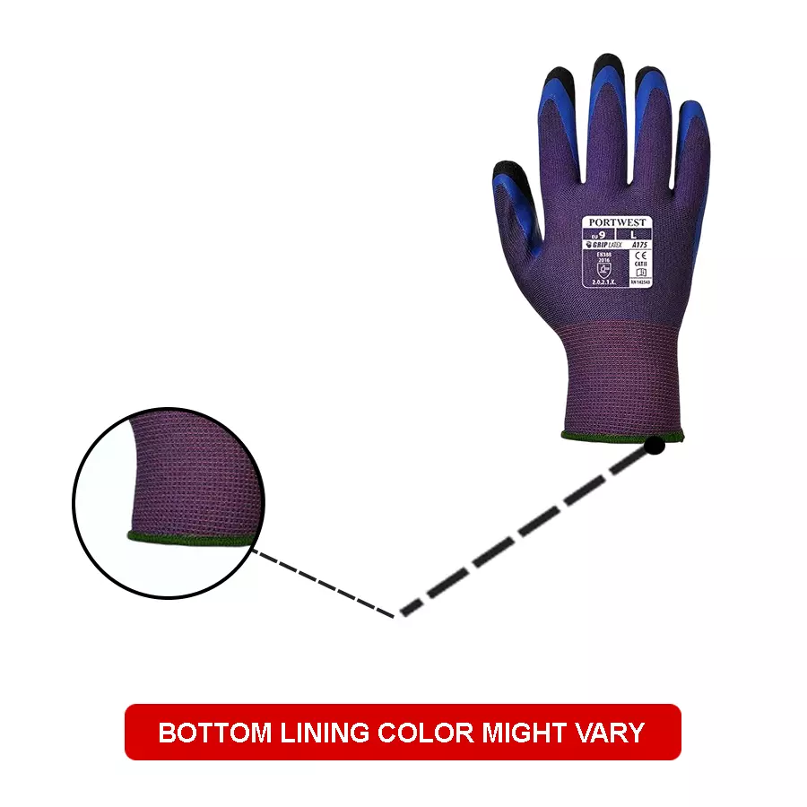 portwest-duo-flex-hand-glove-purple-blue-13-gauge-liner-xl-size-polyester-full-fingered-for-industrial-use-a175u4rxl