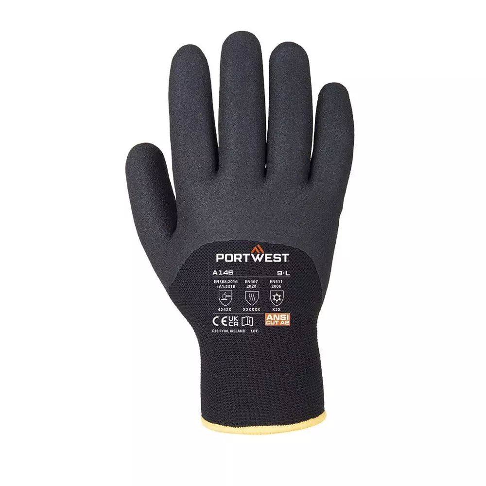 portwest-winter-hand-glove-black-15-gauge-liner-l-size-polyester-acrylic-elastic-full-fingered-for-industrial-use-a146bkrl