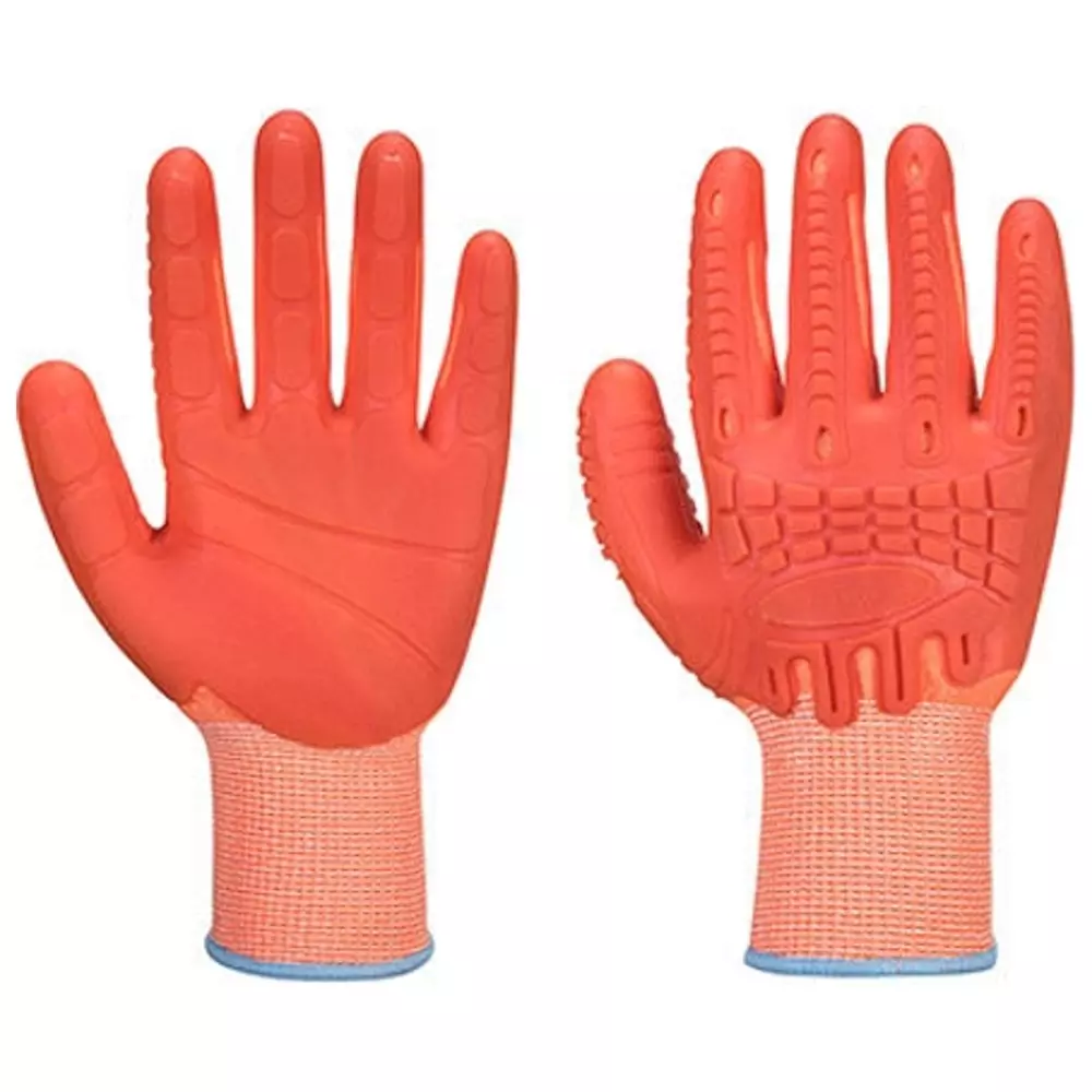 Portwest Hand Glove Orange 13 Gauge Liner XL Size Polyester Full Fingered for Industrial Use, A728ORRXL
