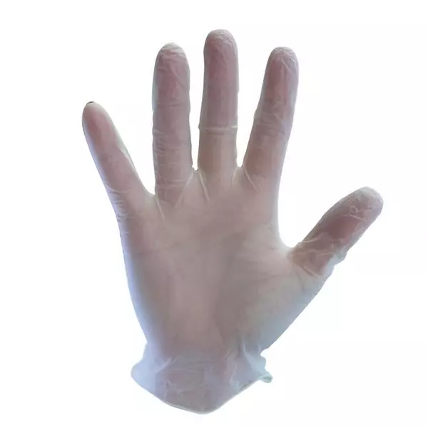 Portwest Hand Gloves Clear L Regular Fit Full Fingered Poly-Vinyl Chloride for Industrial Use, A905CLRL (Pack of 50 Pairs)