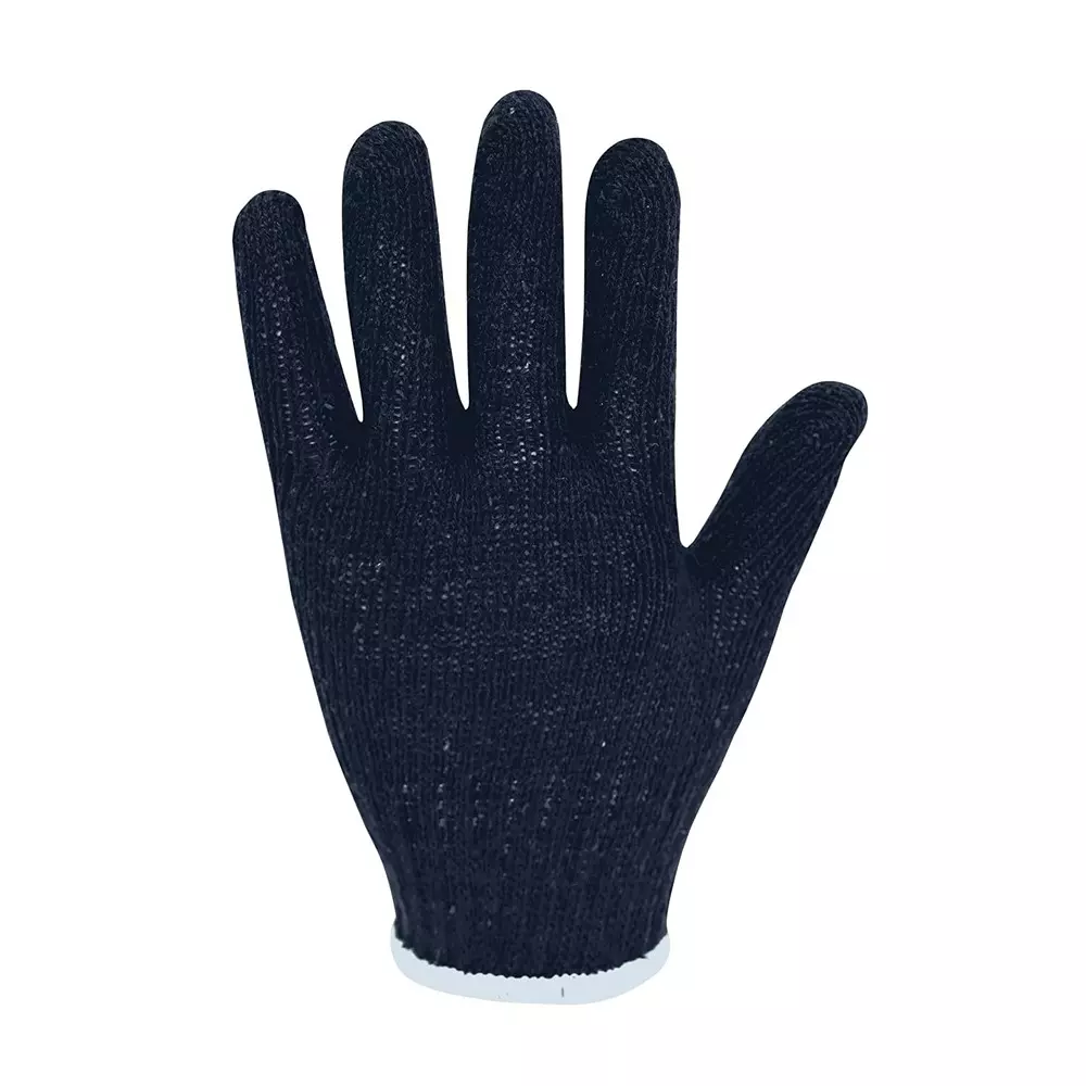 frontier-safety-hand-gloves-pvc-regular-size-cotton-knitted-design-black-pack-of-20-pair-ft605