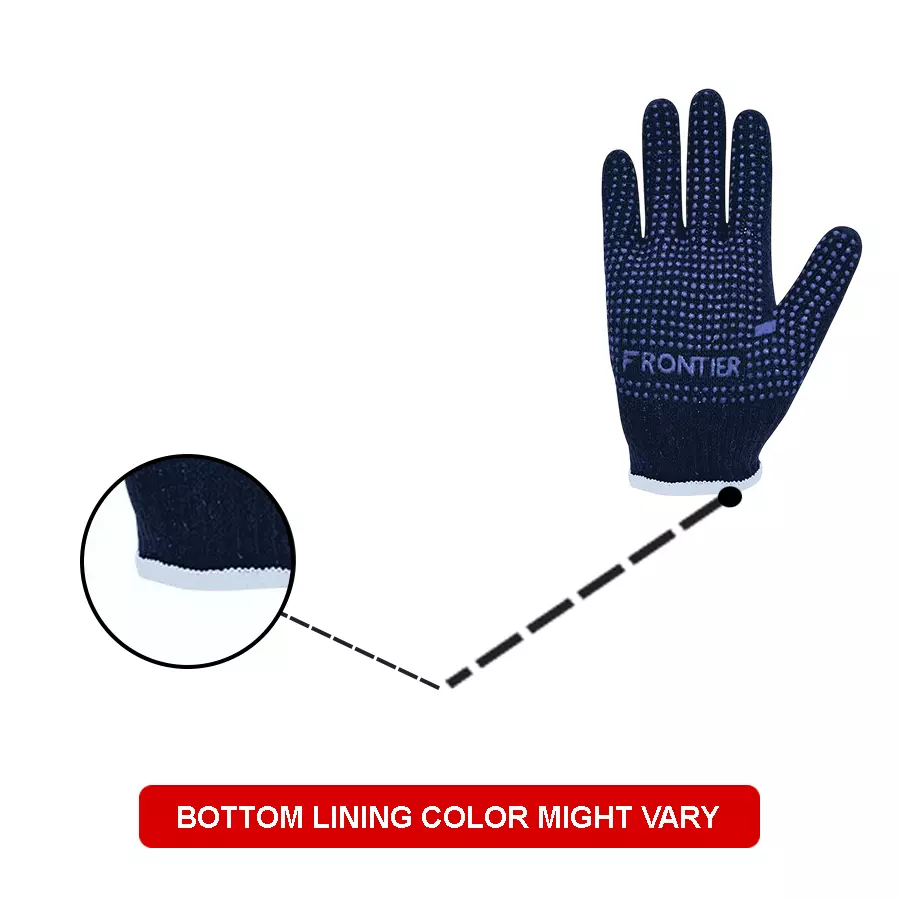 frontier-safety-hand-gloves-pvc-regular-size-cotton-knitted-design-black-pack-of-20-pair-ft605