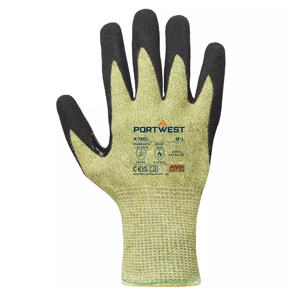 portwest-fr-arc-cut-d13-level-2-hand-glove-black-green-l-size-aramid-glass-fibre-neoprene-full-fingered-for-industrial-use-a780e8rl