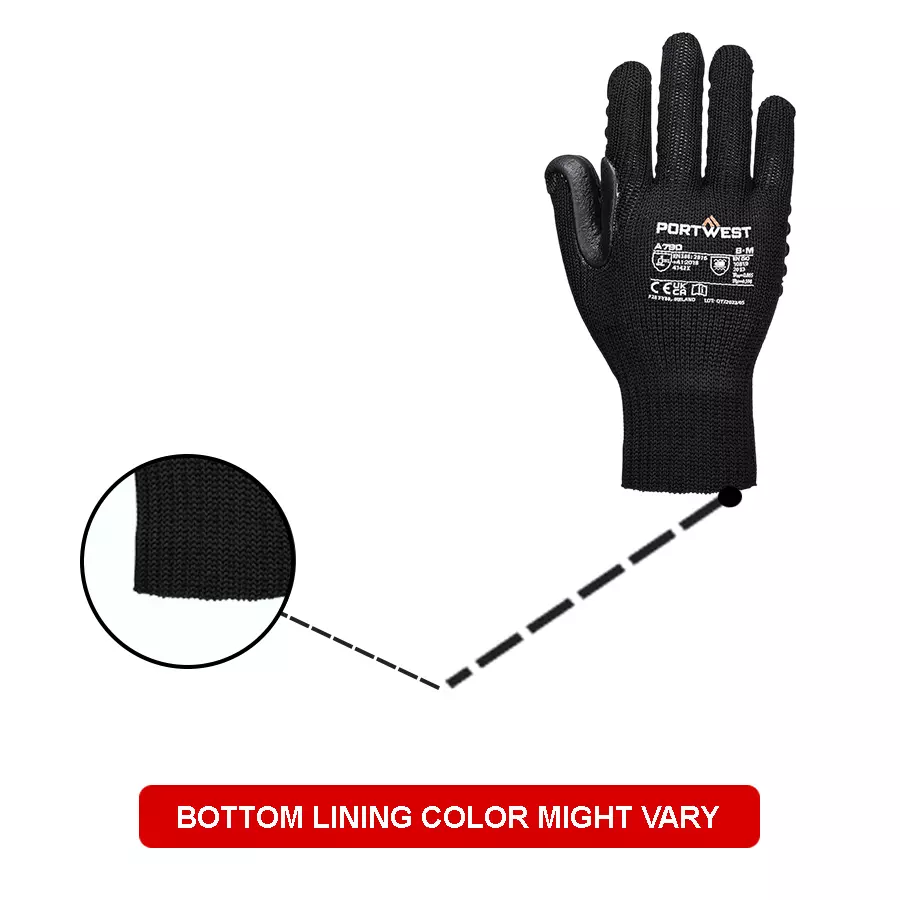 portwest-anti-vibration-10-chloroprene-hand-glove-black-xl-size-polyester-elastic-rubber-chloroprene-full-fingered-for-industrial-use-a790bkrxl