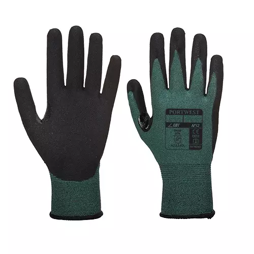 Portwest Hand Gloves Grey & Black L Regular Fit Full Fingered for Industrial Use, AP32K7RL