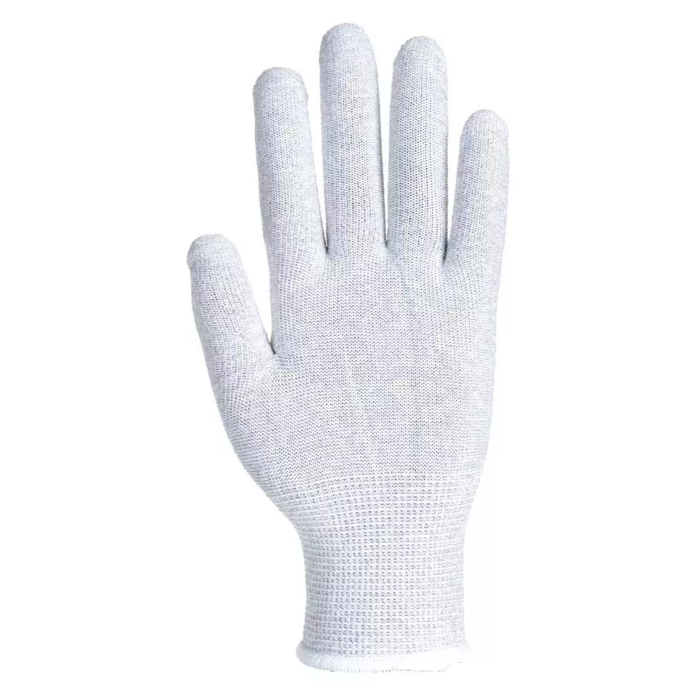 portwest-hand-glove-grey-15-gauge-liner-xl-size-polyester-carbon-fiber-full-fingered-for-industrial-use-a197grrxl